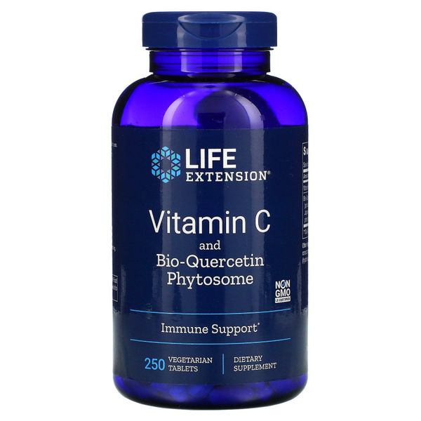 

Витамин С + био-кверцетин Vitamin C and Bio-Quercetin Phytosome Life Extension 250 таблеток (LE101)
