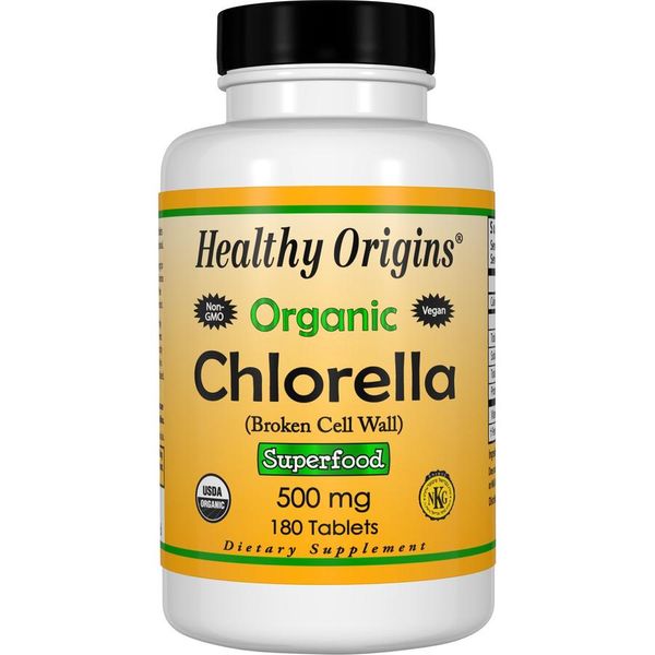 

Хлорелла Chlorella Healthy Origins органик 500 мг 180 таблеток (HO042)