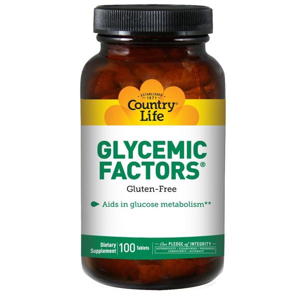 

Комплекс для стабилизации гликемического индекса Glycemic Factors Country Life 100 таблеток (COL011)