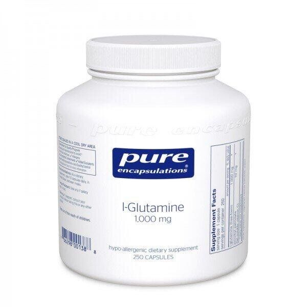 

L-глютамин l-Glutamine Pure Encapsulations 1000 мг 250 капсул (PE006)