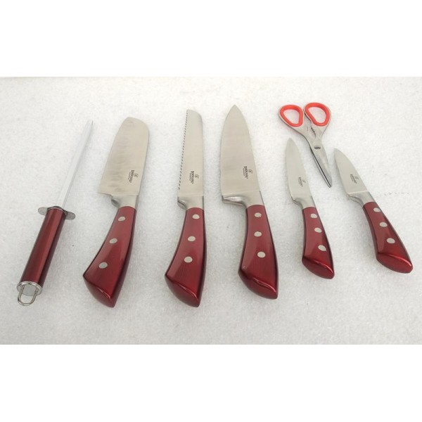 

Набор кухонных ножей Bohmann BH-6020-red 8 предметов