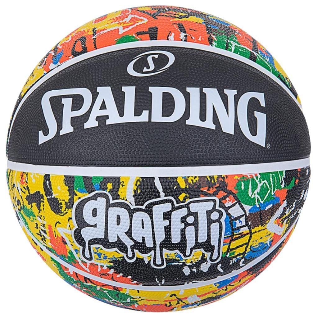 

Мяч баскетбольный Spalding Rainbow Graffiti размер 7 резиновый для игры на улице (84372Z)