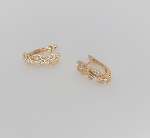 

Серьги Xuping Медицинское золото 1,8см (б016)