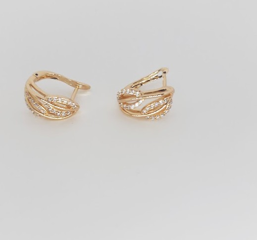 

Серьги Xuping Медицинское золото 1,8см (б017)