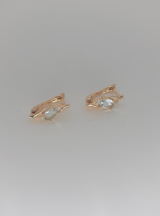

Серьги Xuping Медицинское золото 1,8см (б036)