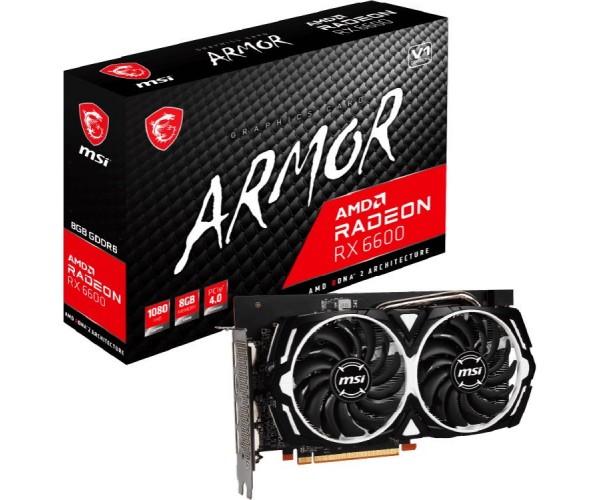 

Видеокарта MSI Radeon RX 6600 ARMOR 8G