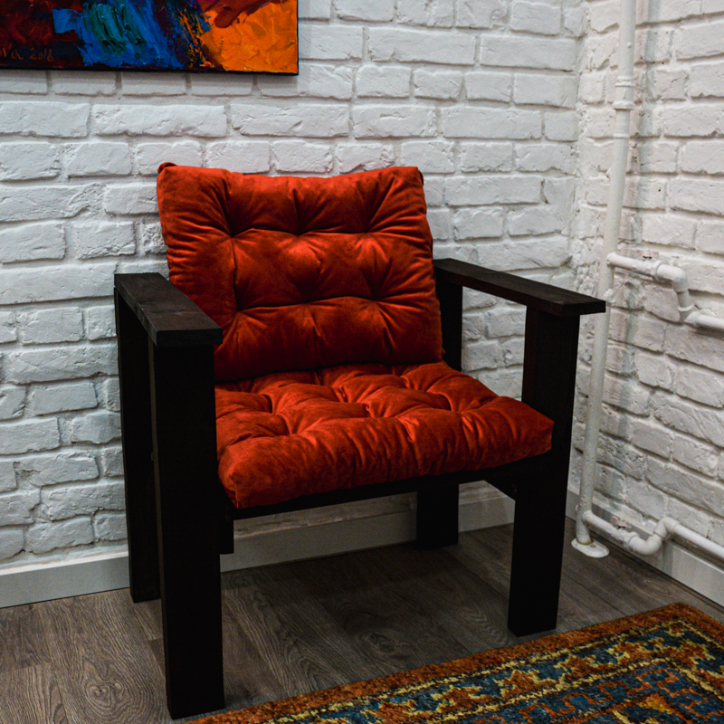 

Подушка для садового кресла Time Textile Velours Scarlet Красный 13742-sp 40х60