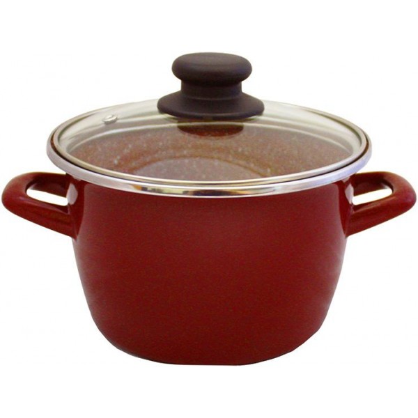 

Кастрюля эмалированная Vitrinor Toscana Terracota 4.2л со стеклянной крышкой