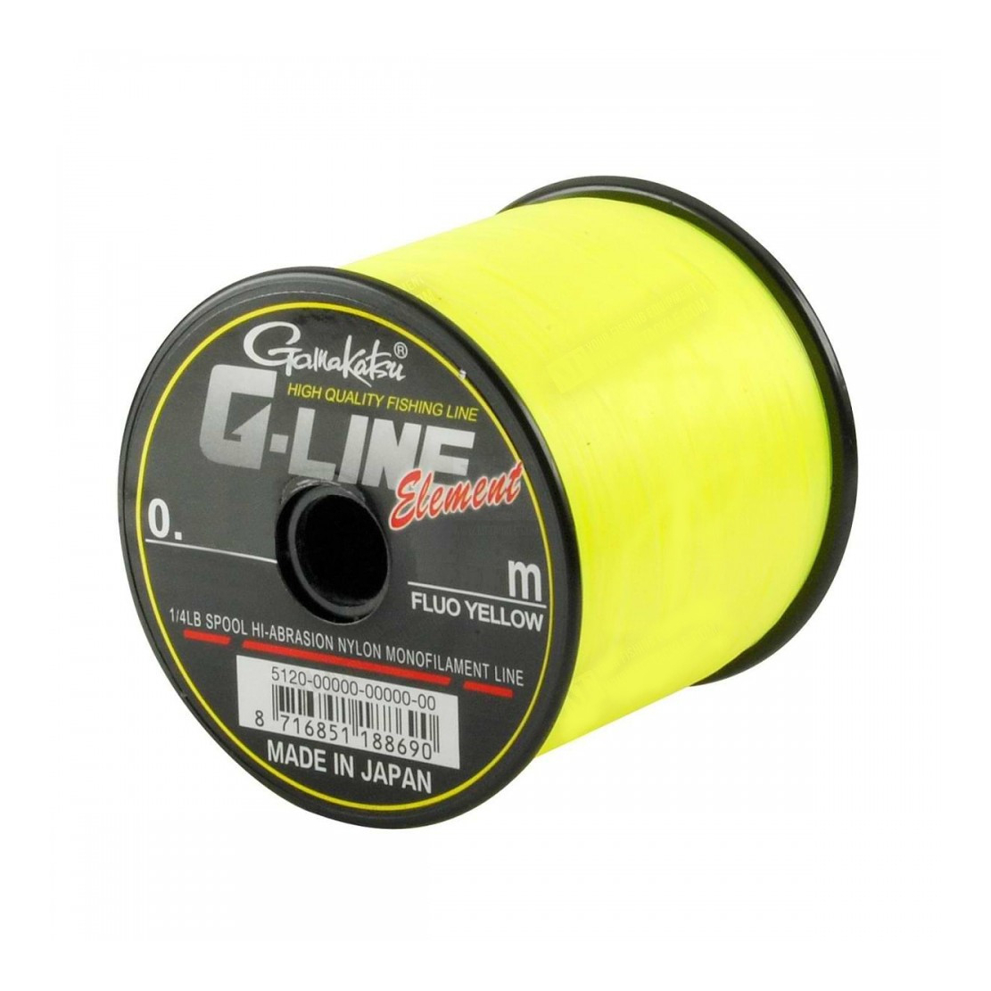 

Леска Gamakatsu G-Line Element Fluo Yellow 585m 0.45mm, 14.3kg желтый (5120-45)