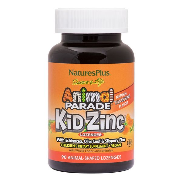 

Цинк для детей Animal Parade KidZinc Lozenges Nature's Plus мандарин 90 животных (NP169)