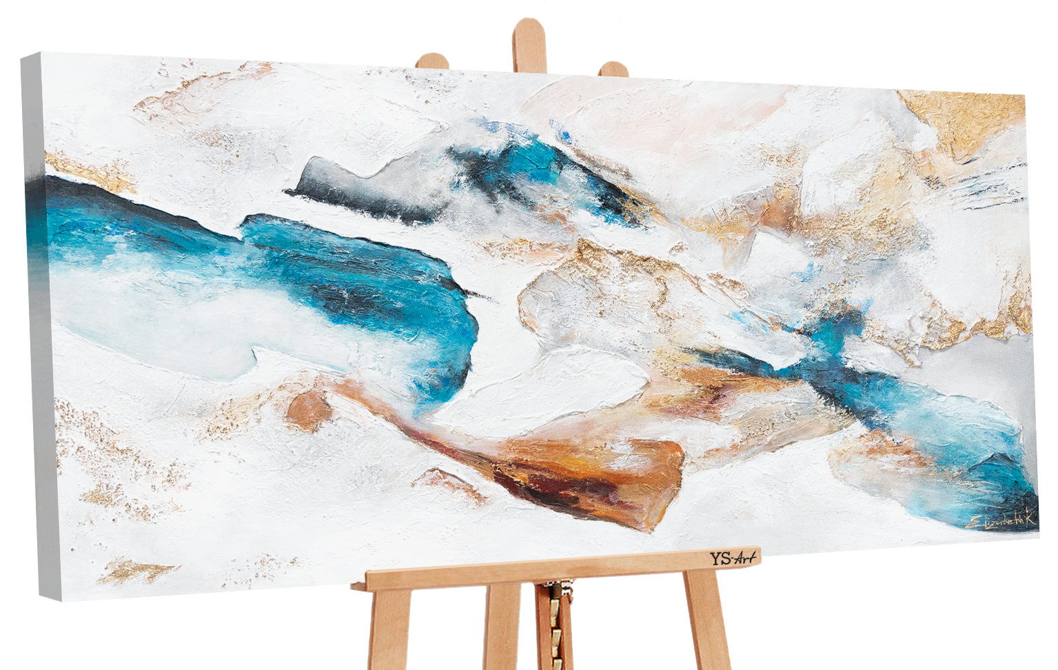 

Картина ручной работы YS Art «Изумруд», 120×60 см