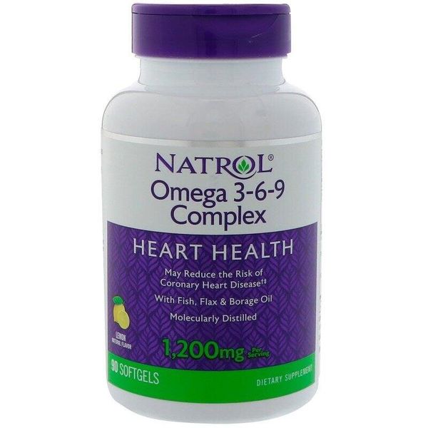 

Омега 3 6 9 Omega 3-6-9 Complex Natrol лимон 1200 мг 90 капсул (NTRL014)