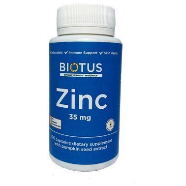 

Цинк Chelated Zinc Biotus 30 мг 100 капсул (BIO020)