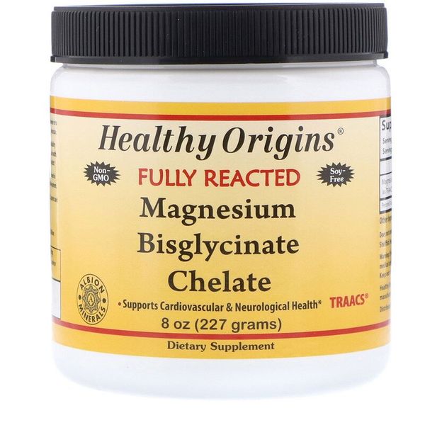 

Магний Бисглицинат Magnesium Bisglycinate Chelate Healthy Origins 227 г (HO096)