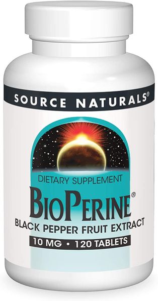 

Биоперин Bioperine Source Naturals 10 мг 120 таблеток (SNS014)