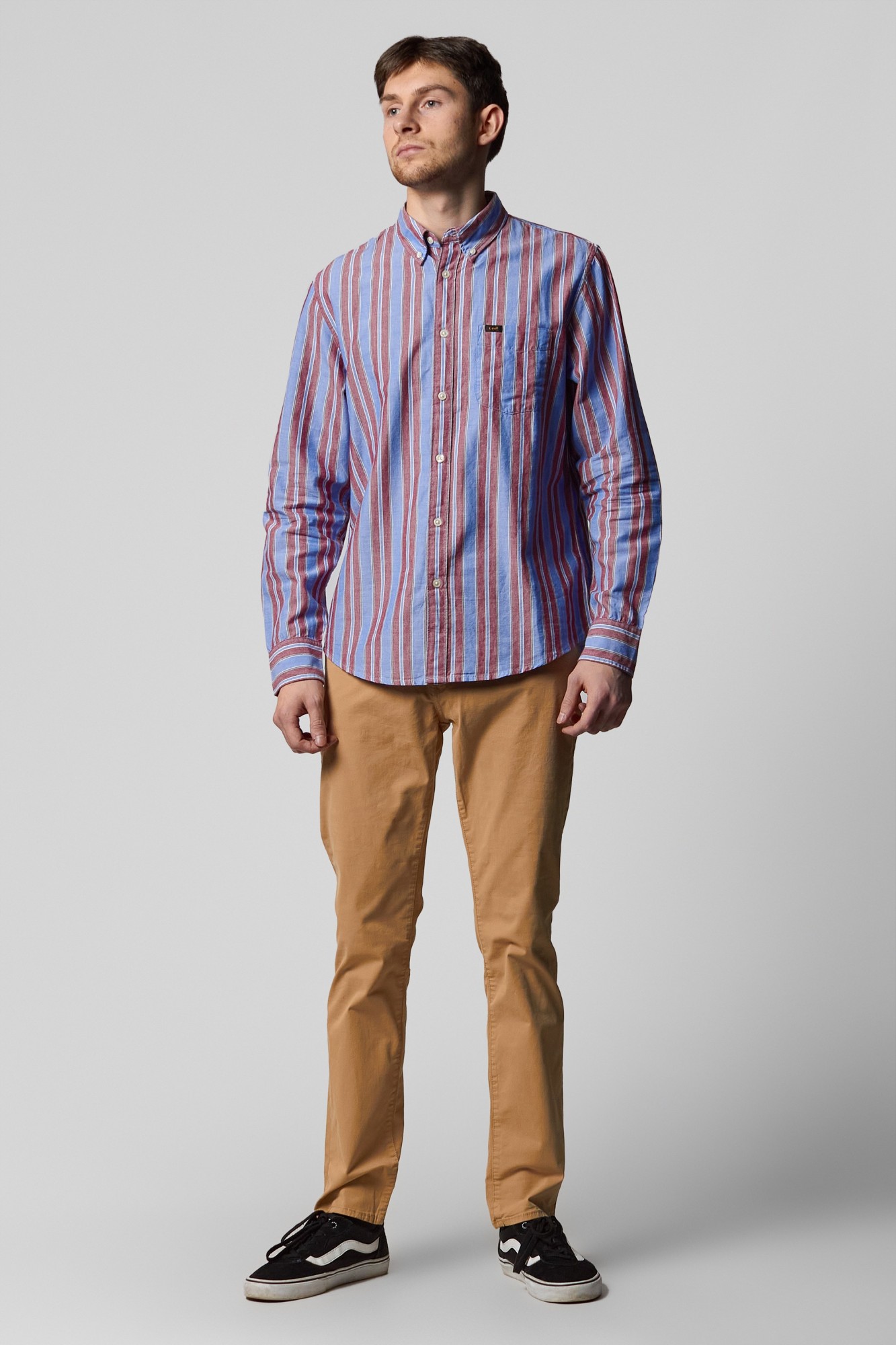 

Рубашка Lee Button Down Shirt Regular Fit Голубой -00, Рубашка Lee Button Down Shirt Regular Fit Голубой M-00