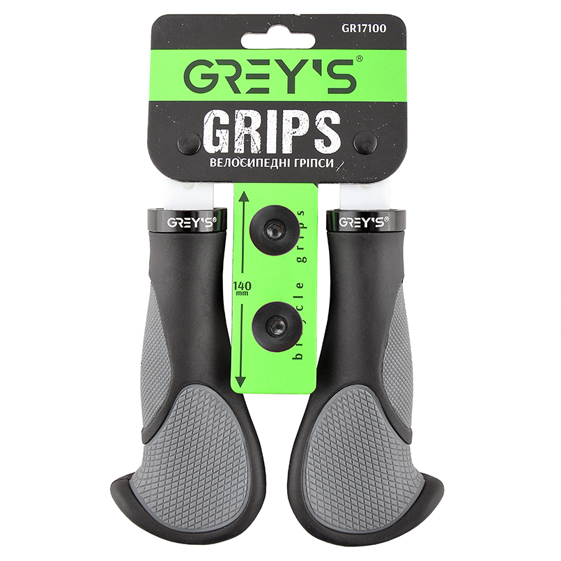 

Грипсы руля эргономичные Grey's с зональным покрытием 2шт.