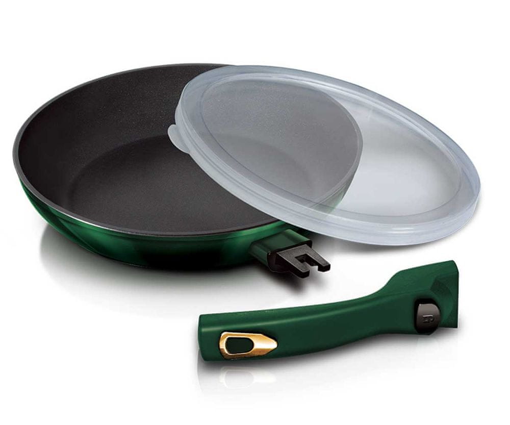 

Сковорода с пластиковой крышкой 28 см Berlinger Haus Emerald Collection (BH-6088)