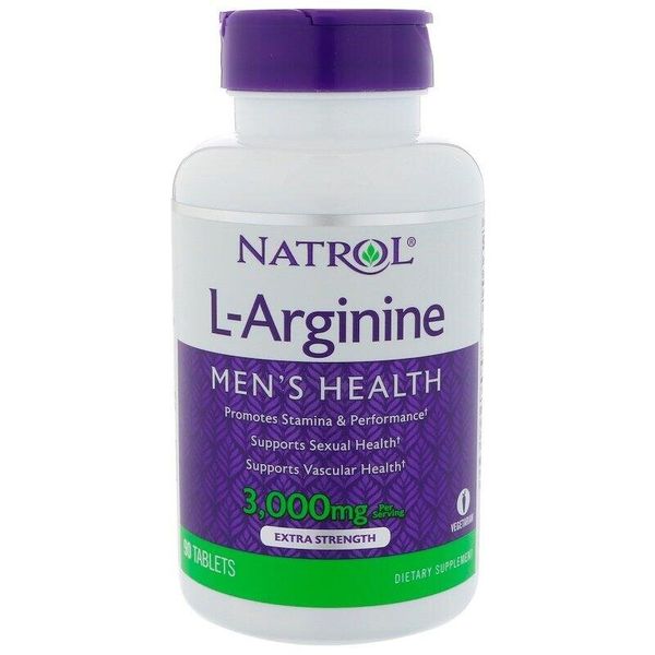 

Аргинин L-Arginine Natrol 3000 мг 90 таблеток (NTRL027)