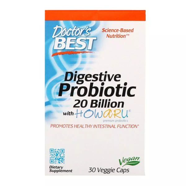 

Пробиотики Probiotic Doctor's Best 20 млрд КОЕ 30 капсул (DB031)