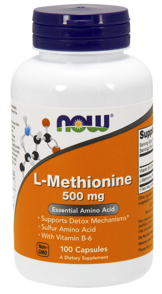 

Метионин L-Methionine Now Foods 500 мг 100 капсул (NF095)