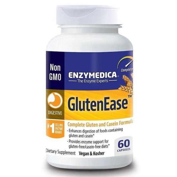 

Ферменты для переваривания глютена GlutenEase Enzymedica 60 капсул (EM014)