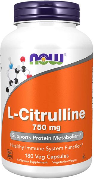 

Цитруллин L-Citrulline Now Foods 750 мг 180 капсул (NF117)