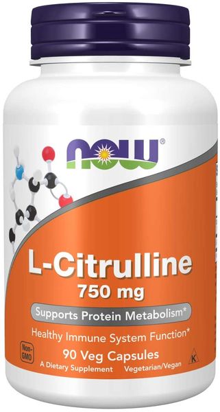 

Цитруллин L-Citrulline Now Foods 750 мг 90 капсул (NF085)