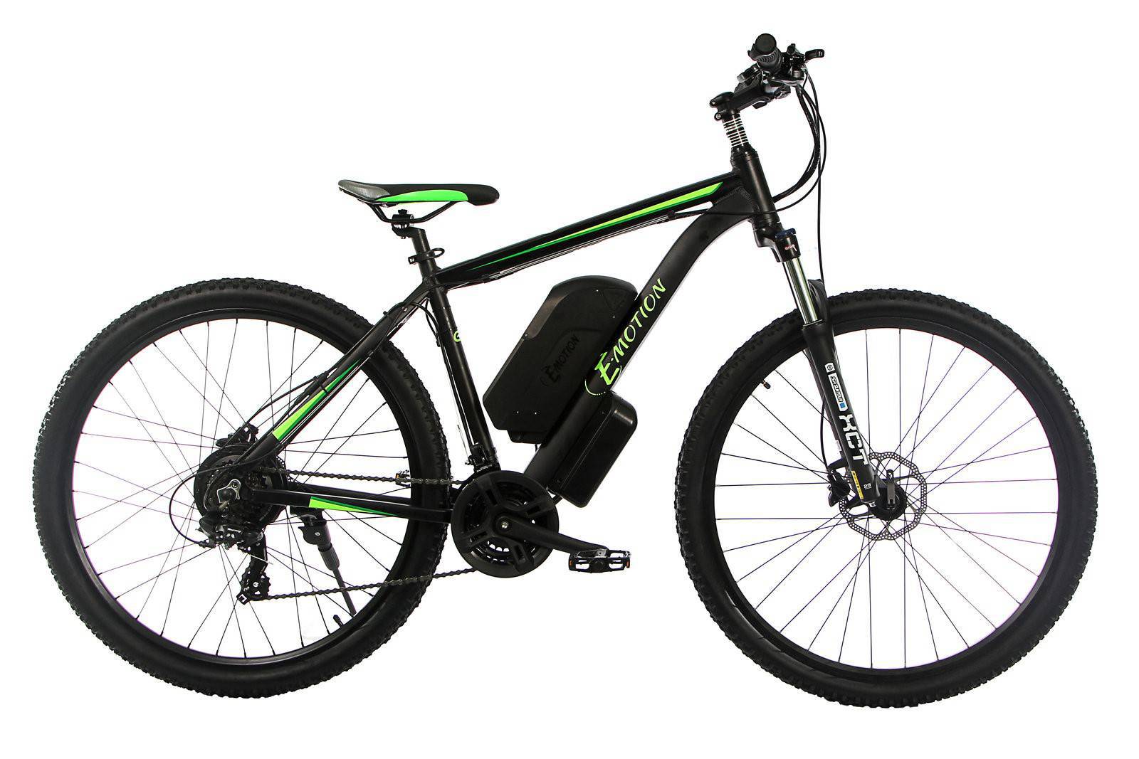 

Электровелосипед E-motion MTB 29" GT 48V 15Ah 500W / рама 19" чёрно-зелёный (EMTB294815500-BG)