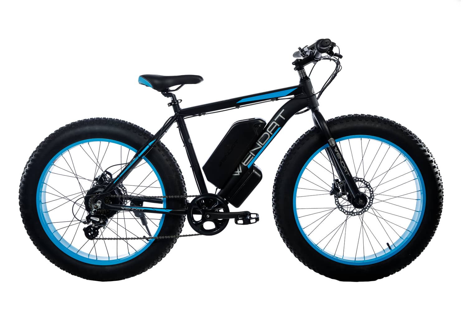 

Электровелосипед Wendat Fatbike 48v 19Ah 1000W c гидравлическими тормозами чёрно-синий (EVFWCS)