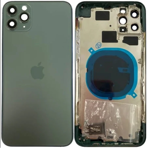 

Крышка задняя iPhone 11 Pro Max с рамкой Midnight Green Copy
