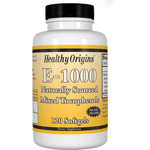 

Витамин Е Vitamin E Healthy Origins 1000 МЕ 120 капсул (HO083)