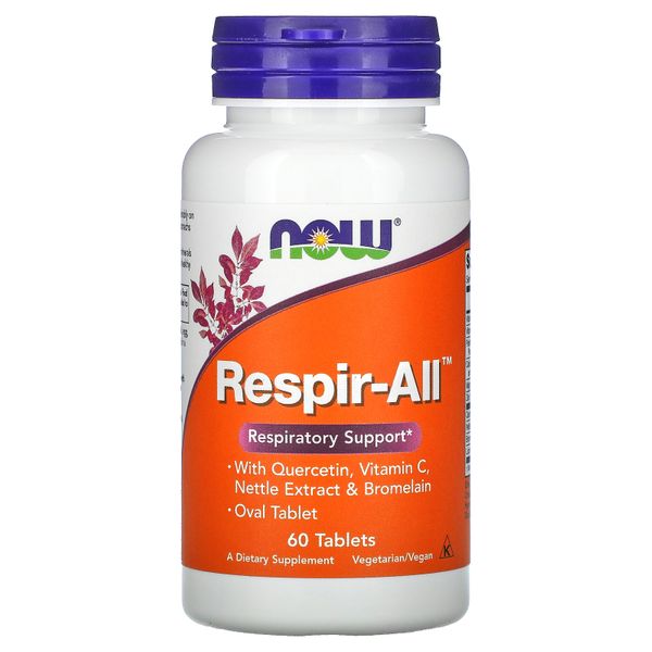 

Иммунная смесь для горла Respir-All Now Foods 60 таблеток (NF376)