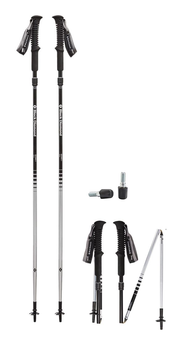 

Треккинговые палки Black Diamond Distance Z, 100 см, Black (BD 112208-100)
