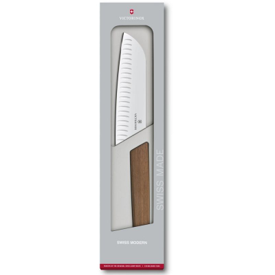 

Кухонный нож Victorinox Swiss Modern Santoku 17 см Wood (6.9050.17KG)