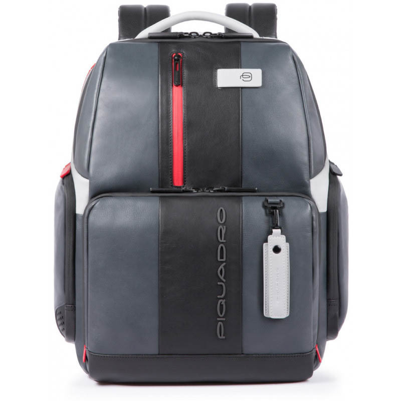

Городской рюкзак Piquadro Urban Grey-Black 15.6" с RFID защитой