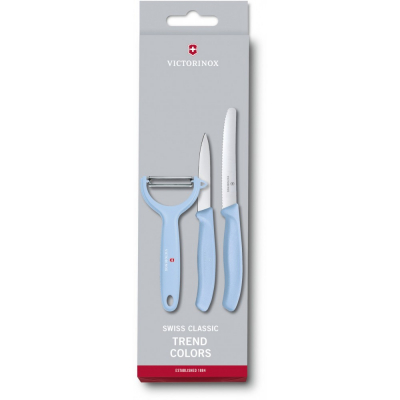 

Набор ножей Victorinox SwissClassic Paring Set 3 шт Tomato and Kiwi Blue (6.7116.33L22)