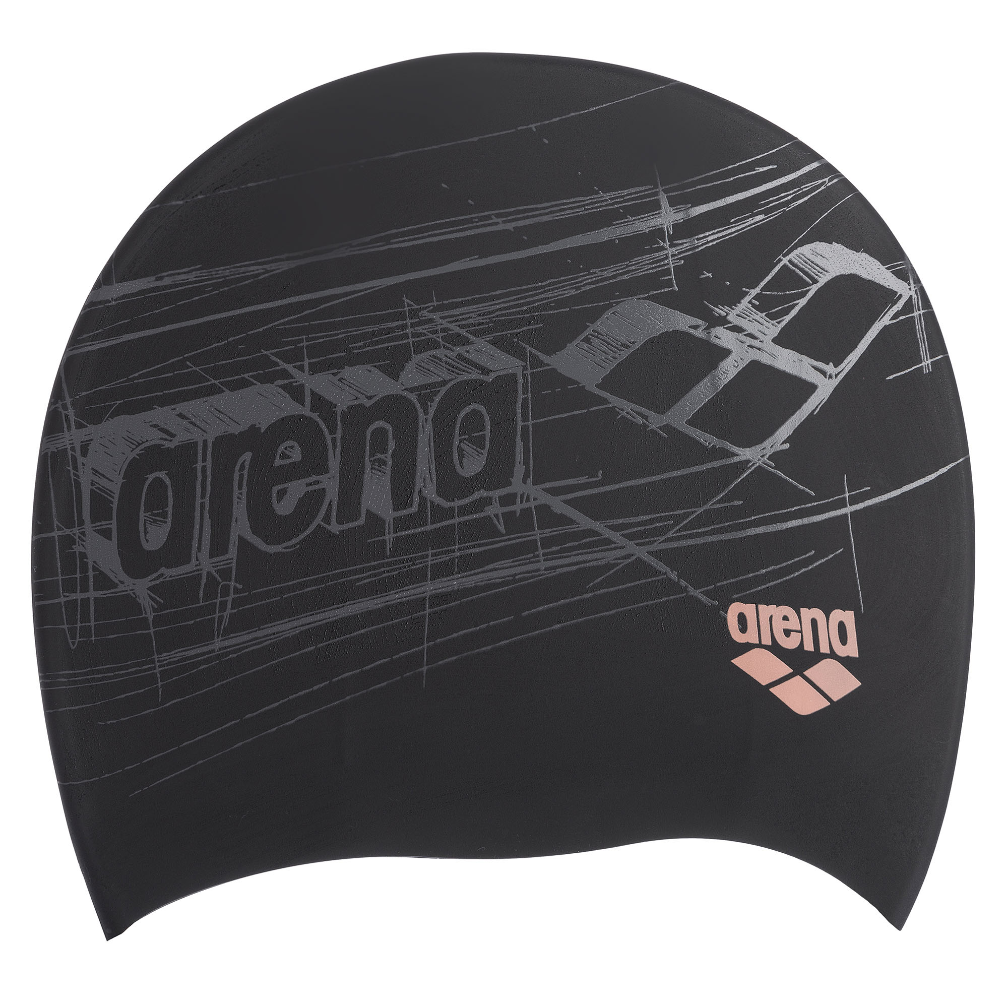 

Шапочка для плавания ARENA PRINT AR94168-30 черный
