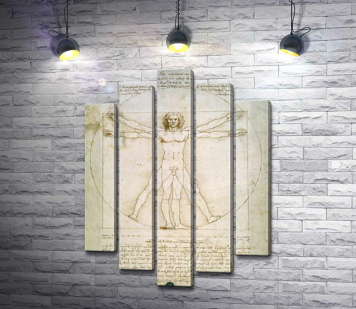 

Модульная картина ArtPoster Витрувианский человек (Homo vitruvianus) – Леонардо да Винчи (Leonardo da Vinci) 100x142 см Модуль №26