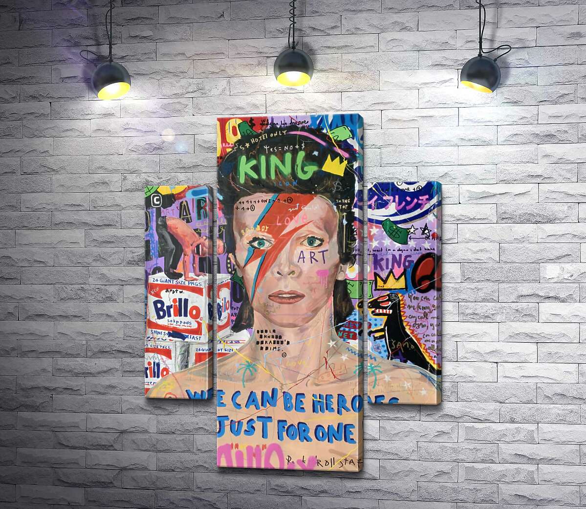 

Модульная картина ArtPoster Бови Больт (Bowie Bolt) - Джисбар 131x175 см Модуль №7