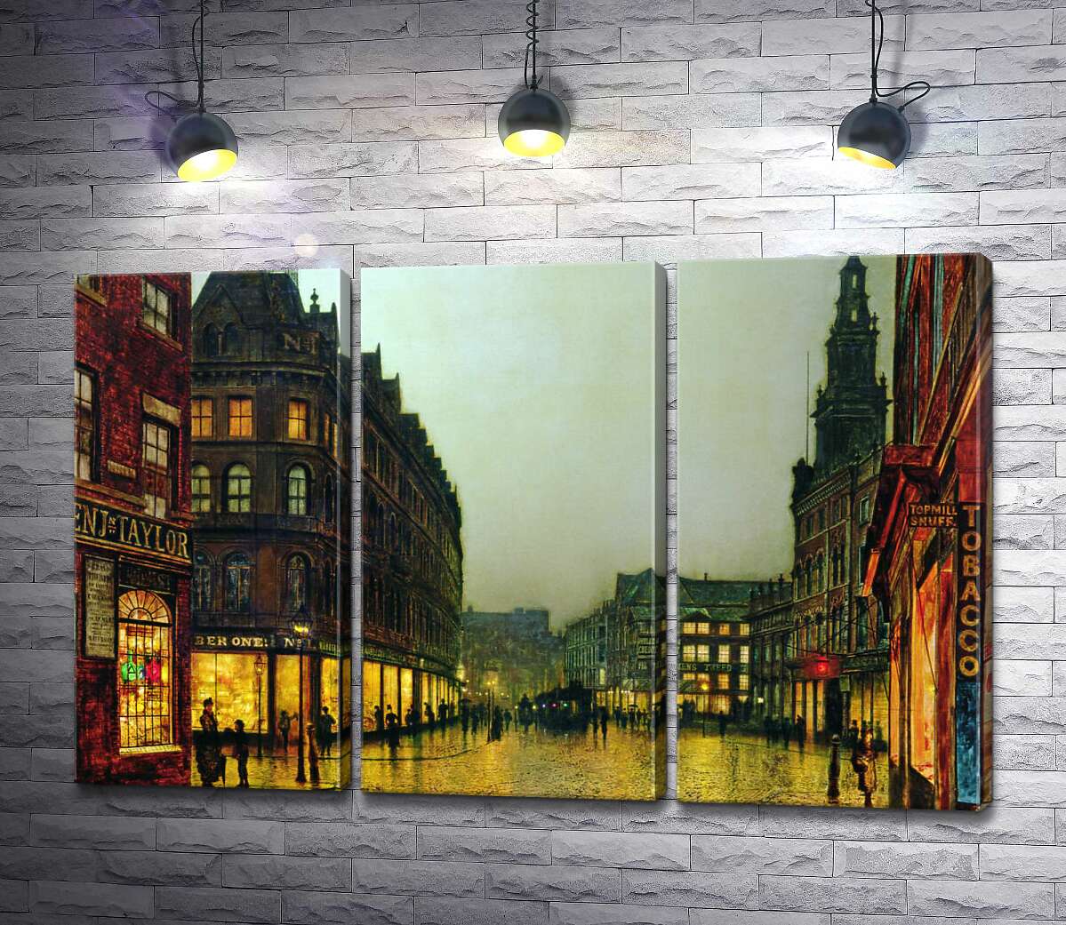 

Модульная картина ArtPoster Боар Лейн, Лидс (Boar Lane, Leeds) - Джон Эткинсон Гримшоу (John Atkinson Grimshaw) 132x85 см Модуль №11