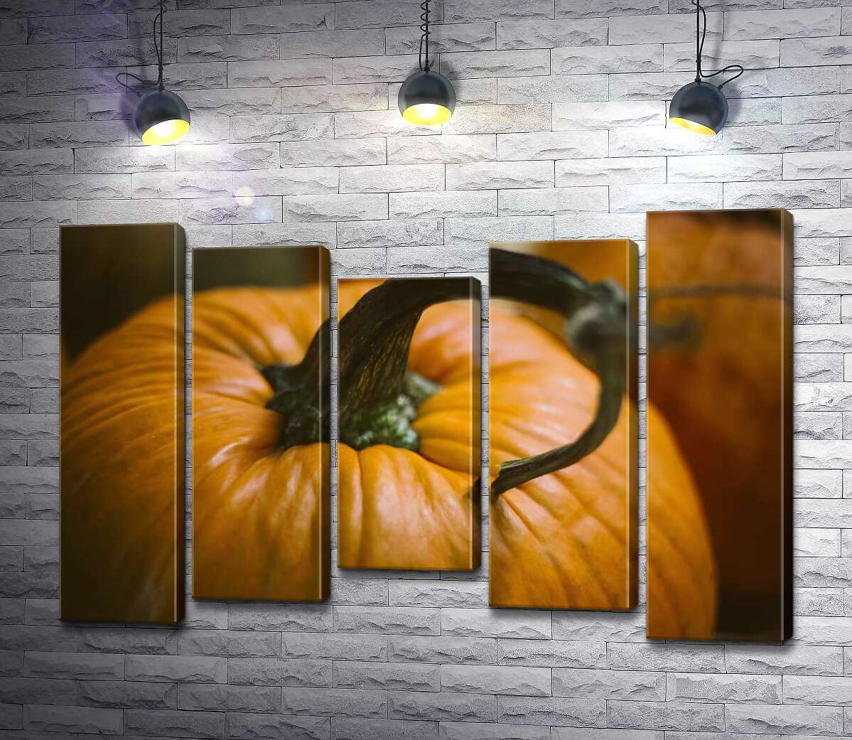 

Модульная картина ArtPoster Блестящие складки желтой тыквы 130x88 см Модуль №28