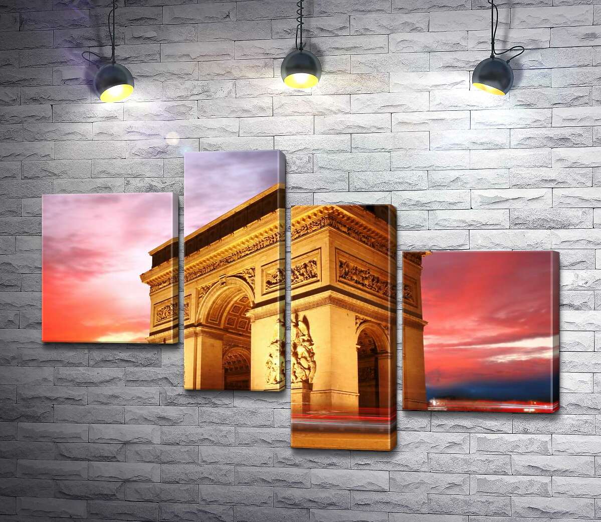 

Модульная картина ArtPoster Величие Триумфальной арки (Arc de Triomphe de l'Étoile) в Париже 100x69 см Модуль №20