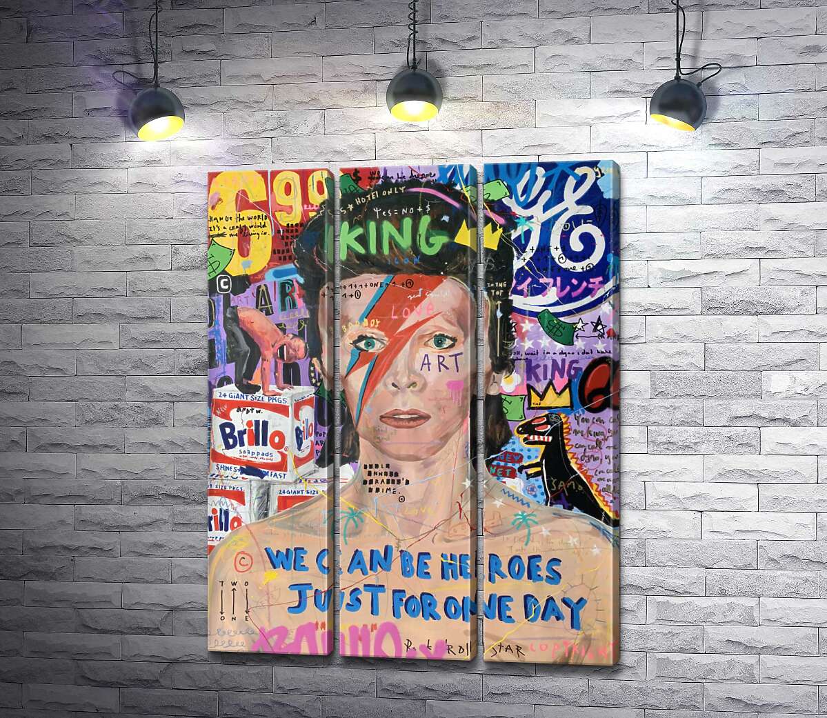 

Модульная картина ArtPoster Бови Больт (Bowie Bolt) - Джисбар 102x134 см Модуль №11