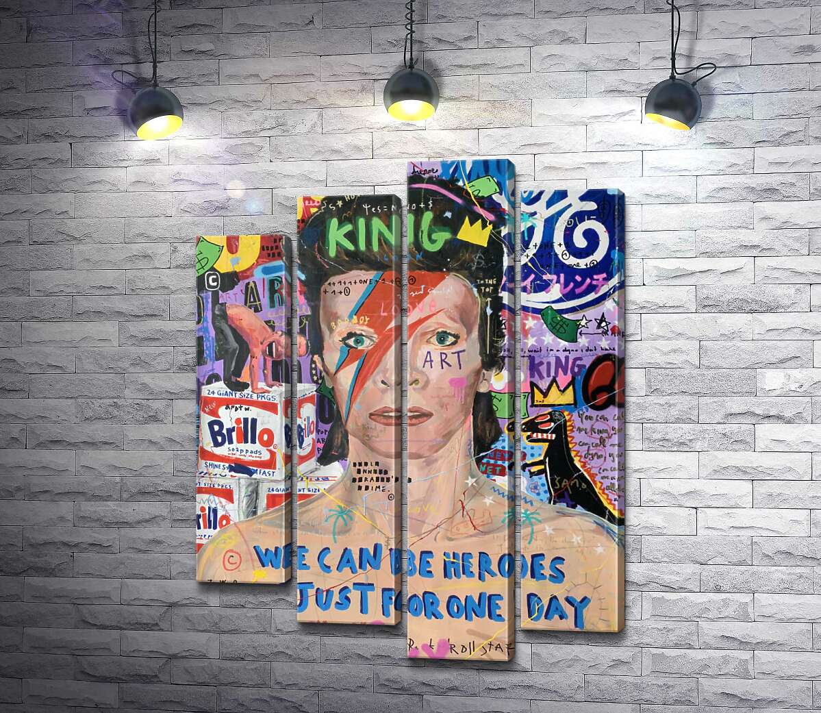 

Модульная картина ArtPoster Бови Больт (Bowie Bolt) - Джисбар 100x136 см Модуль №21