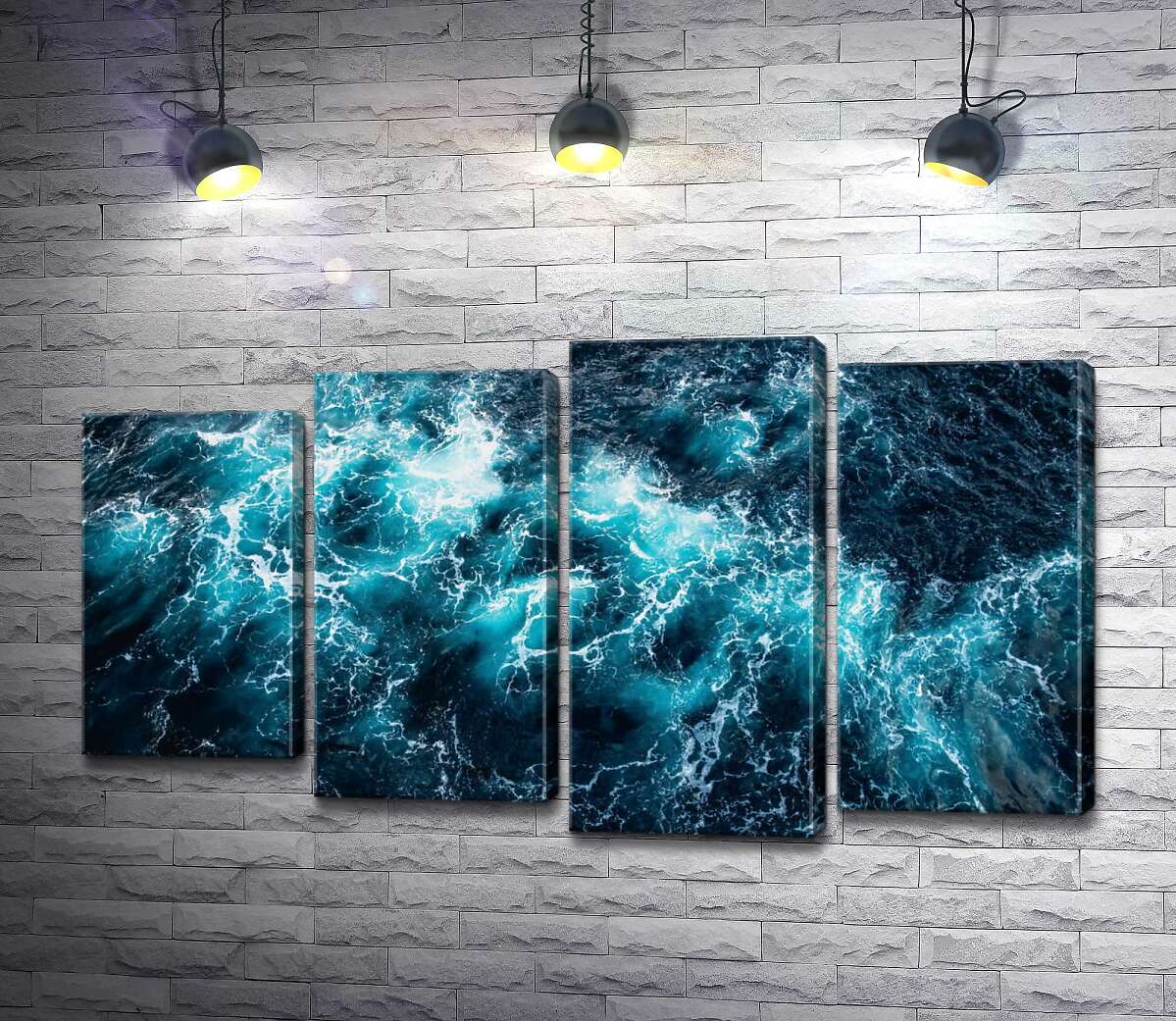 

Модульная картина ArtPoster Бурная бирюза океана 100x58 см Модуль №21