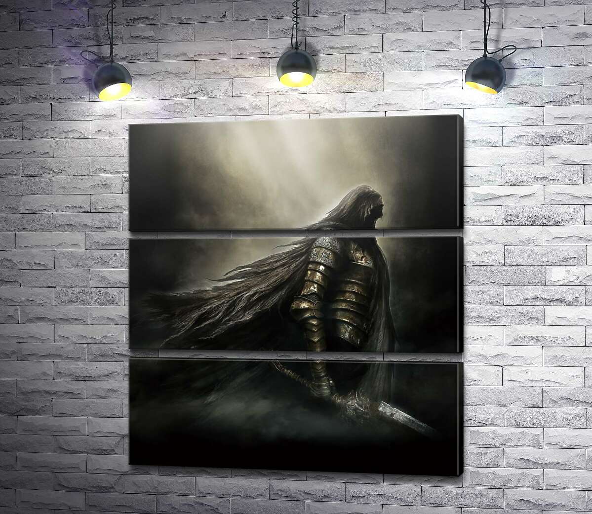 

Модульная картина ArtPoster Воин из видеоигры "Dark Souls" 130x138 см Модуль №13