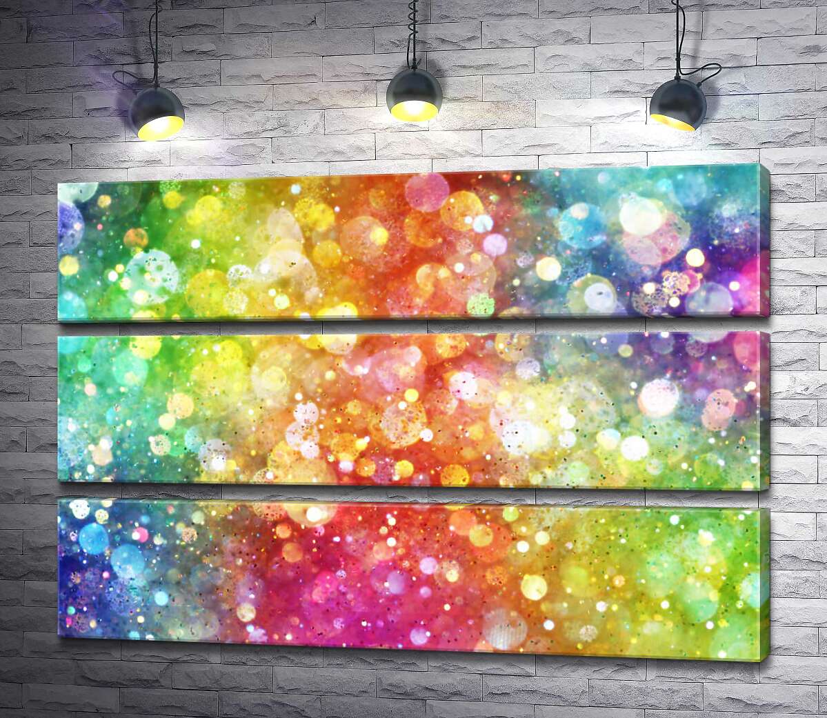 

Модульная картина ArtPoster Блеск радужных оттенков 130x87 см Модуль №13