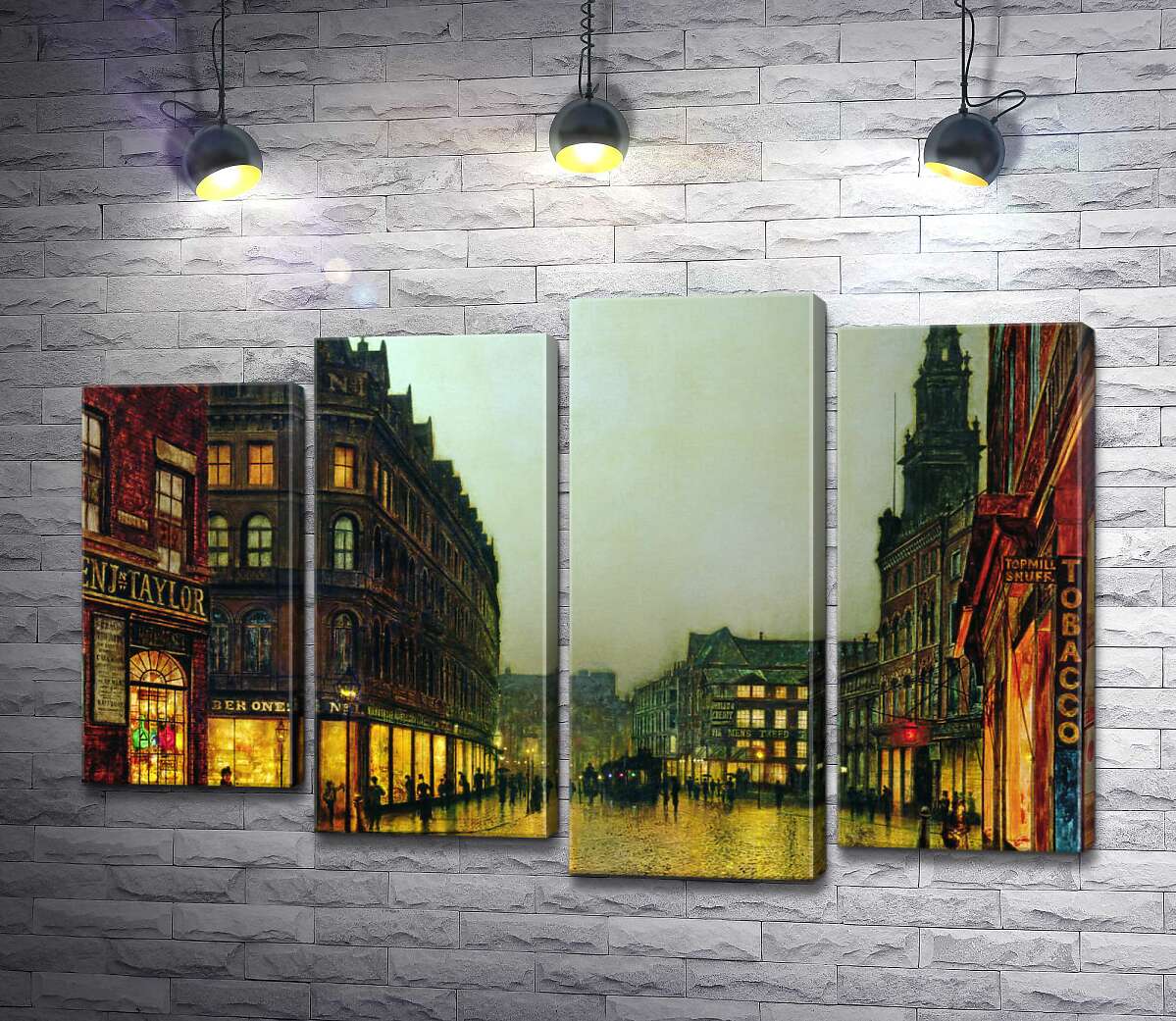 

Модульная картина ArtPoster Боар Лейн, Лидс (Boar Lane, Leeds) - Джон Эткинсон Гримшоу (John Atkinson Grimshaw) 100x66 см Модуль №21
