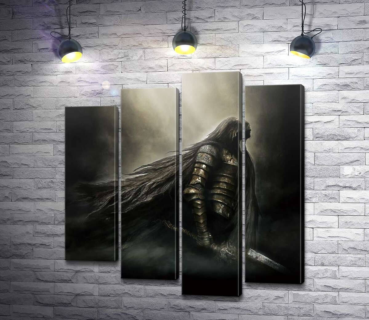 

Модульная картина ArtPoster Воин из видеоигры "Dark Souls" 80x87 см Модуль №21